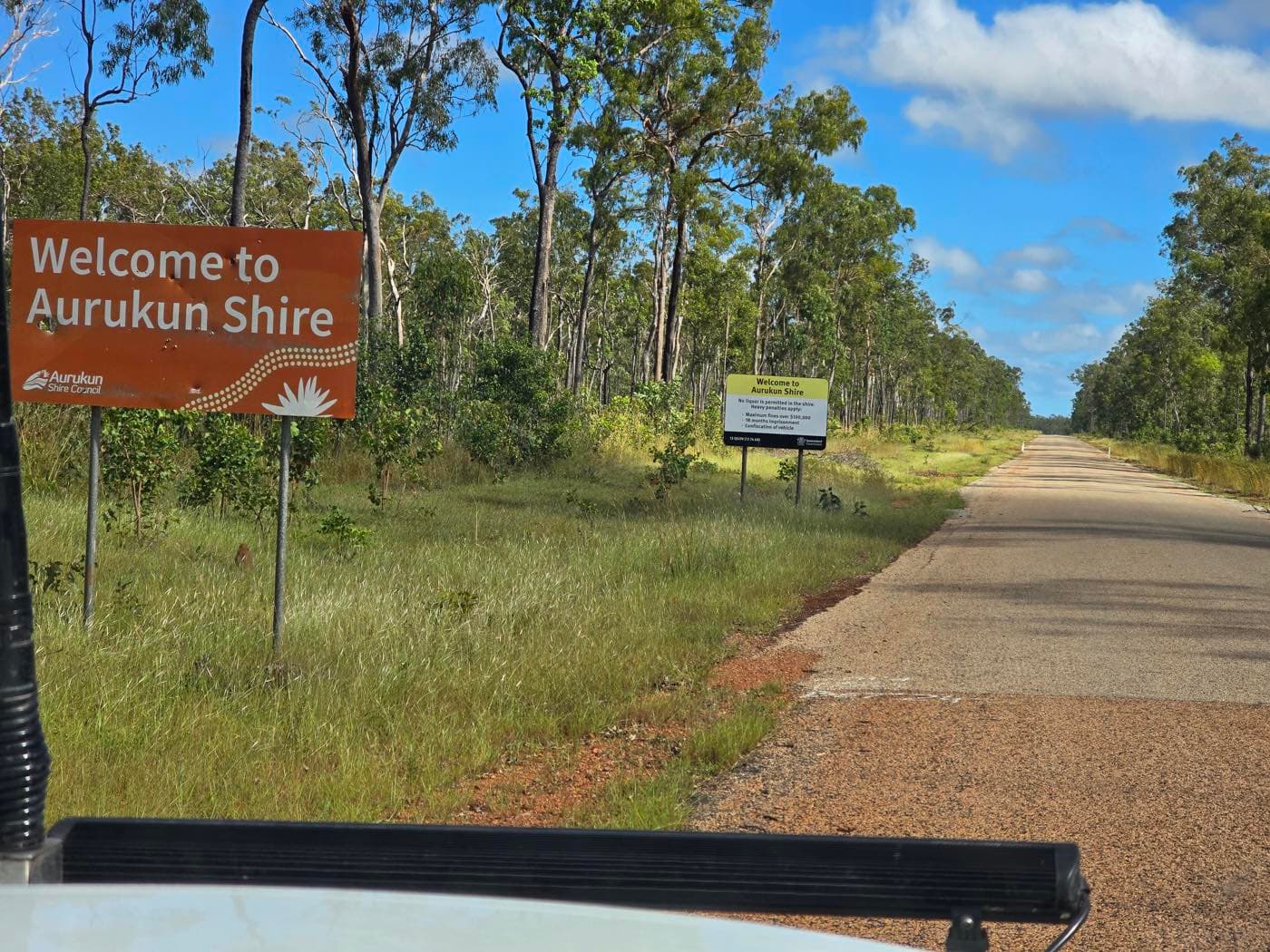 Road to a remote Far North Queensland worksite