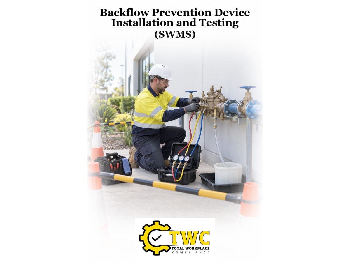 Backflow Prevention Device Installation and Testing Template (SWMS)