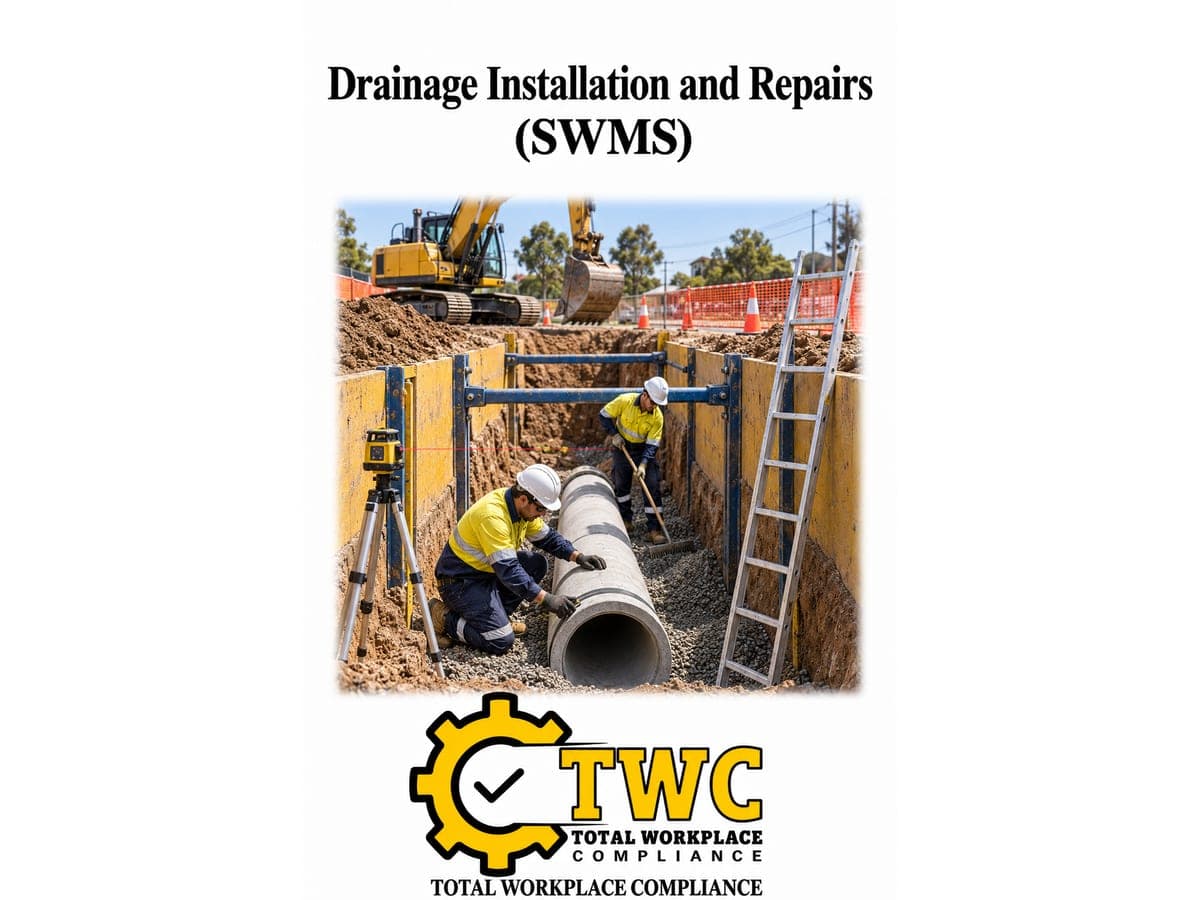 Drainage Installation and Repairs Template (SWMS)