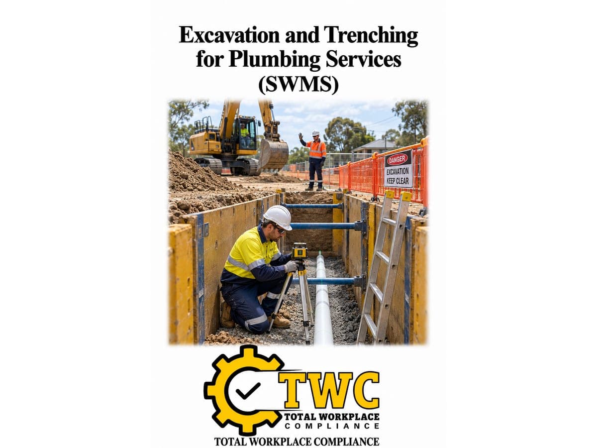 Excavation and Trenching for Plumbing Services Template (SWMS)