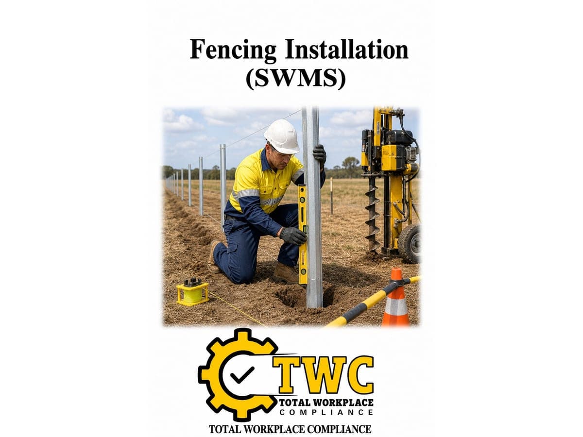 Fencing Installation Template (SWMS)