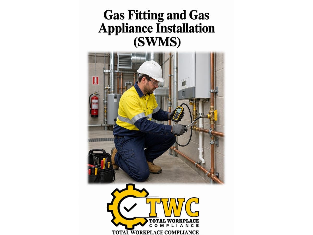 Gas Fitting and Gas Appliance Installation Template (SWMS)