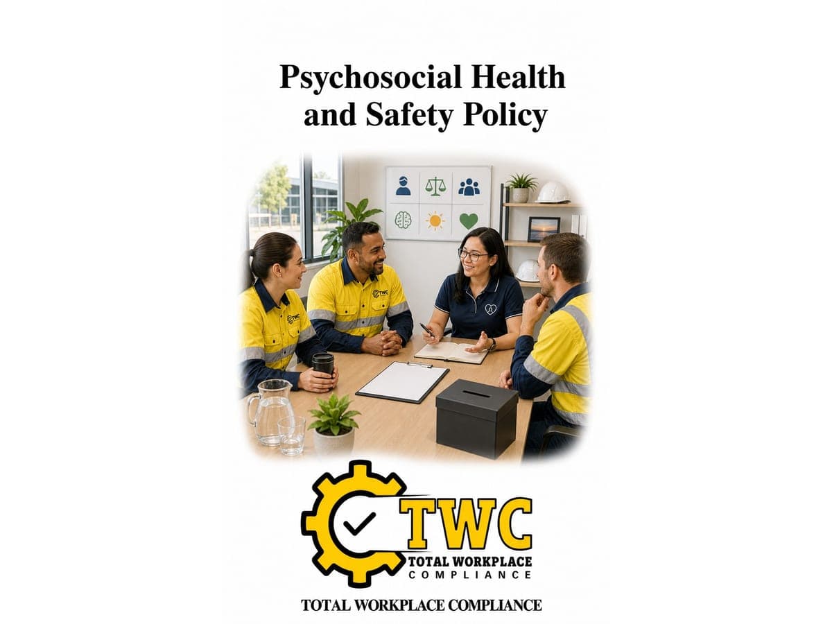 Psychosocial Hazard Management Policy Template
