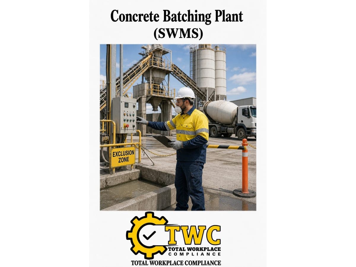 Batching Plant SWMS Template – Safe Work Method Statement