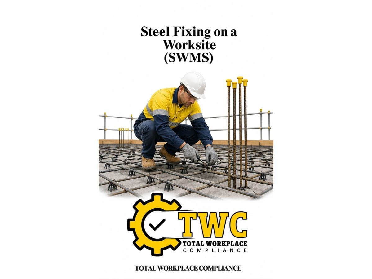Steel Fixing on a Worksite Template (SWMS)